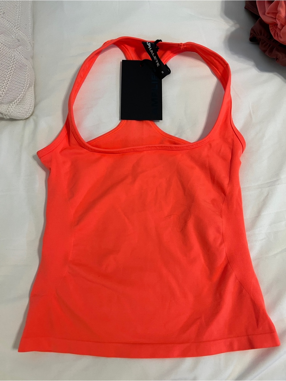 AlphaleteWomen’s Neon Coral Racerback Tank Top - NWT